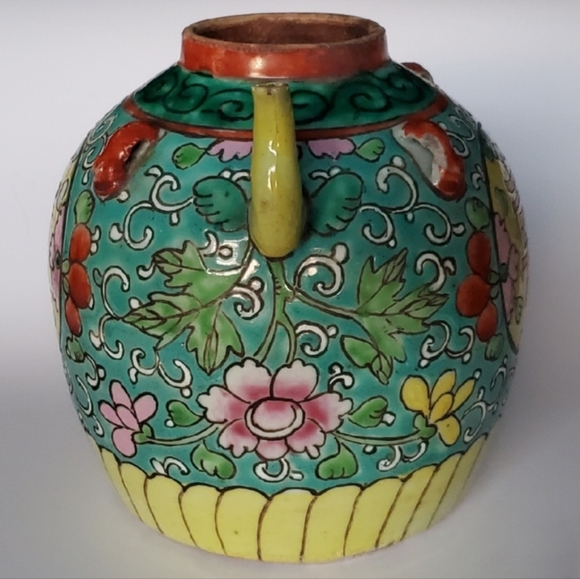 Vntg Handcrafted Asian 7" Tea Pot w/ Original Lid made in 🇵🇭Philippines - Picture 15 of 16
